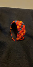 Load image into Gallery viewer, Red Checkered Beaded Bracelet
