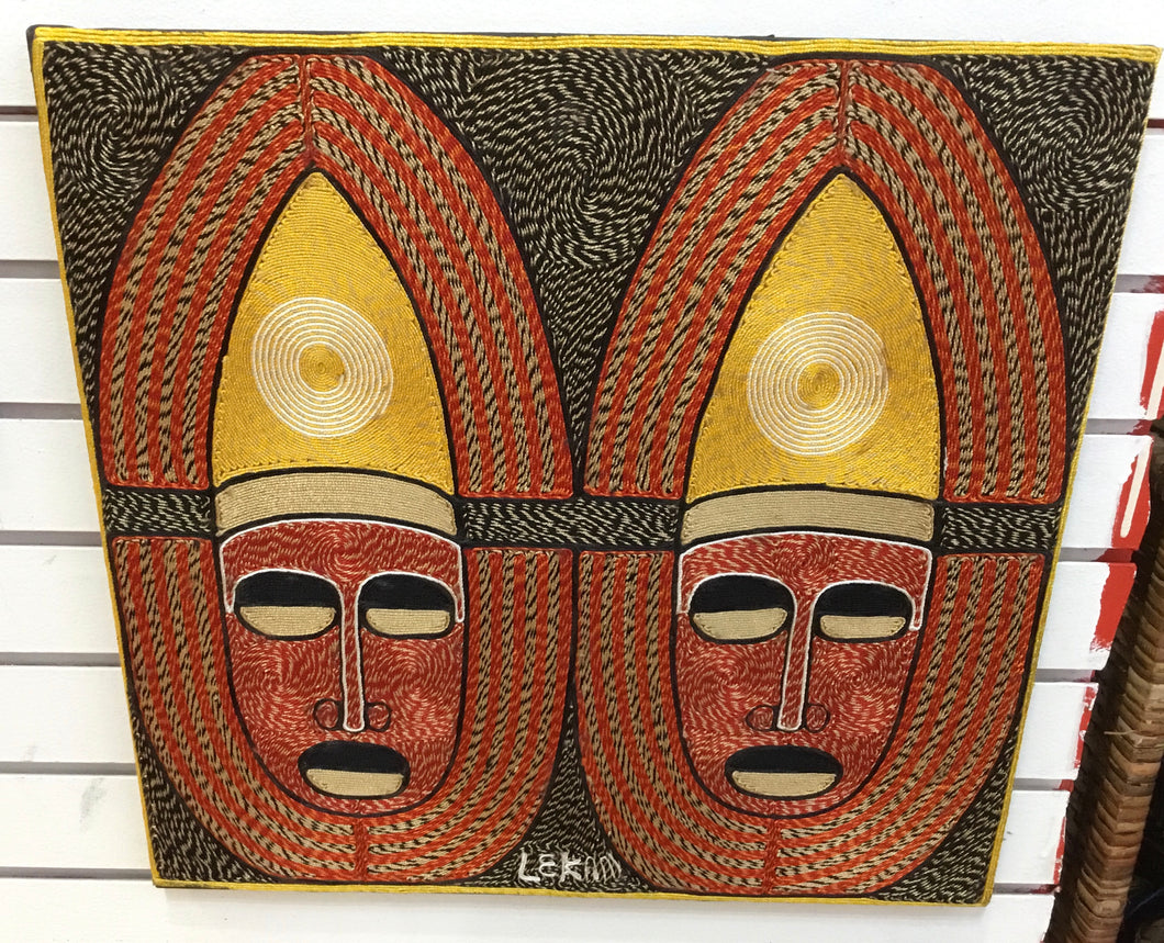 String Art-Two Heads