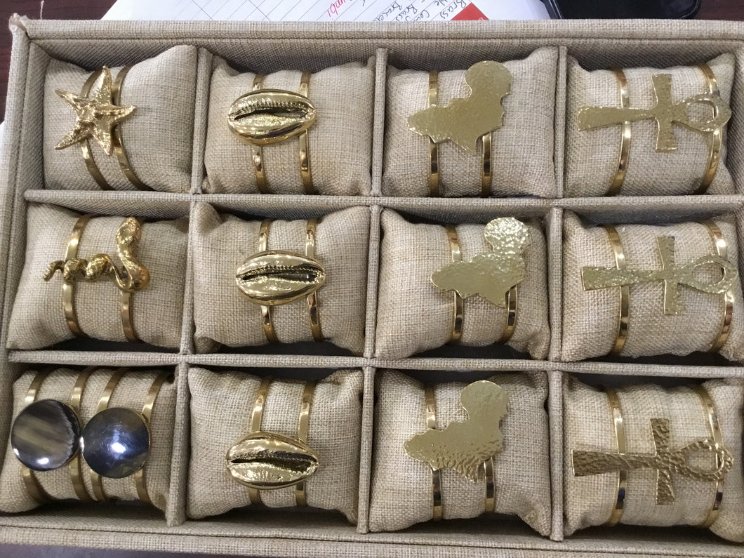 Mumbi Brass Cuffs