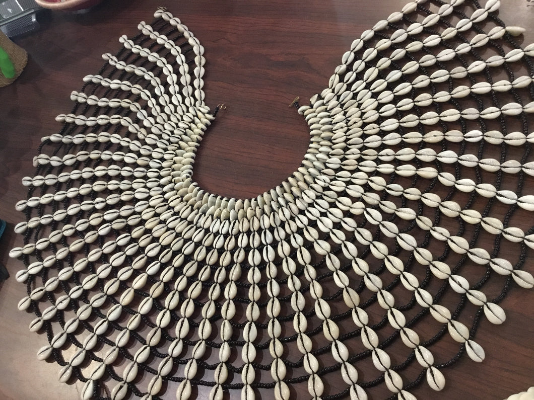 Cowrie Bib Necklaces