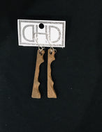 Totem Wood Dangle Earrings