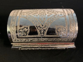 Silver Box With Red Velvet Interior