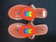 Load image into Gallery viewer, Beaded Leather Sandals
