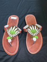 Load image into Gallery viewer, Beaded Leather Sandals
