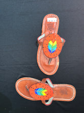 Load image into Gallery viewer, Beaded Leather Sandals
