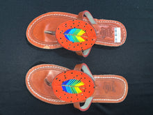 Load image into Gallery viewer, Beaded Leather Sandals
