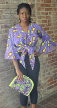 Load image into Gallery viewer, Wrap Blouse Soft Purple
