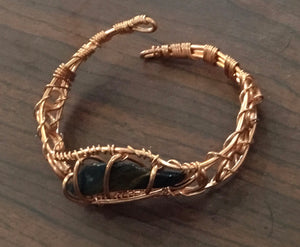 Copper and Crystal Bangles