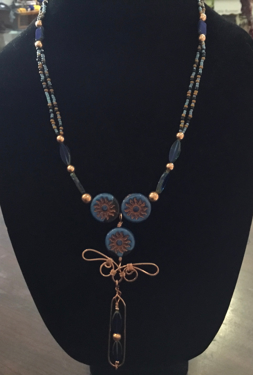 Blue Sun Necklace