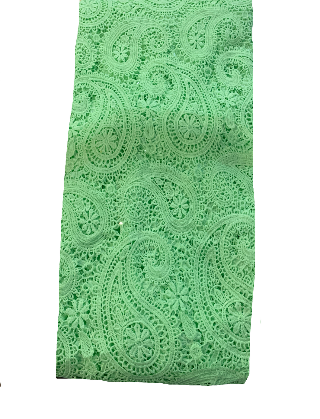 Soft Green Lace Fabric