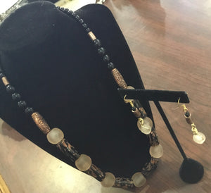 Champagne and Bronze Necklace