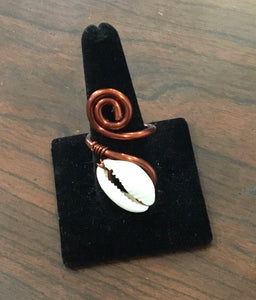 Cowrie Shell Ring