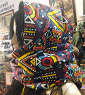 Abstract Hood Scarf