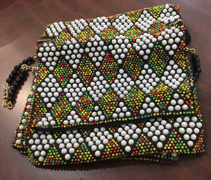 Beaded 2-sided bag