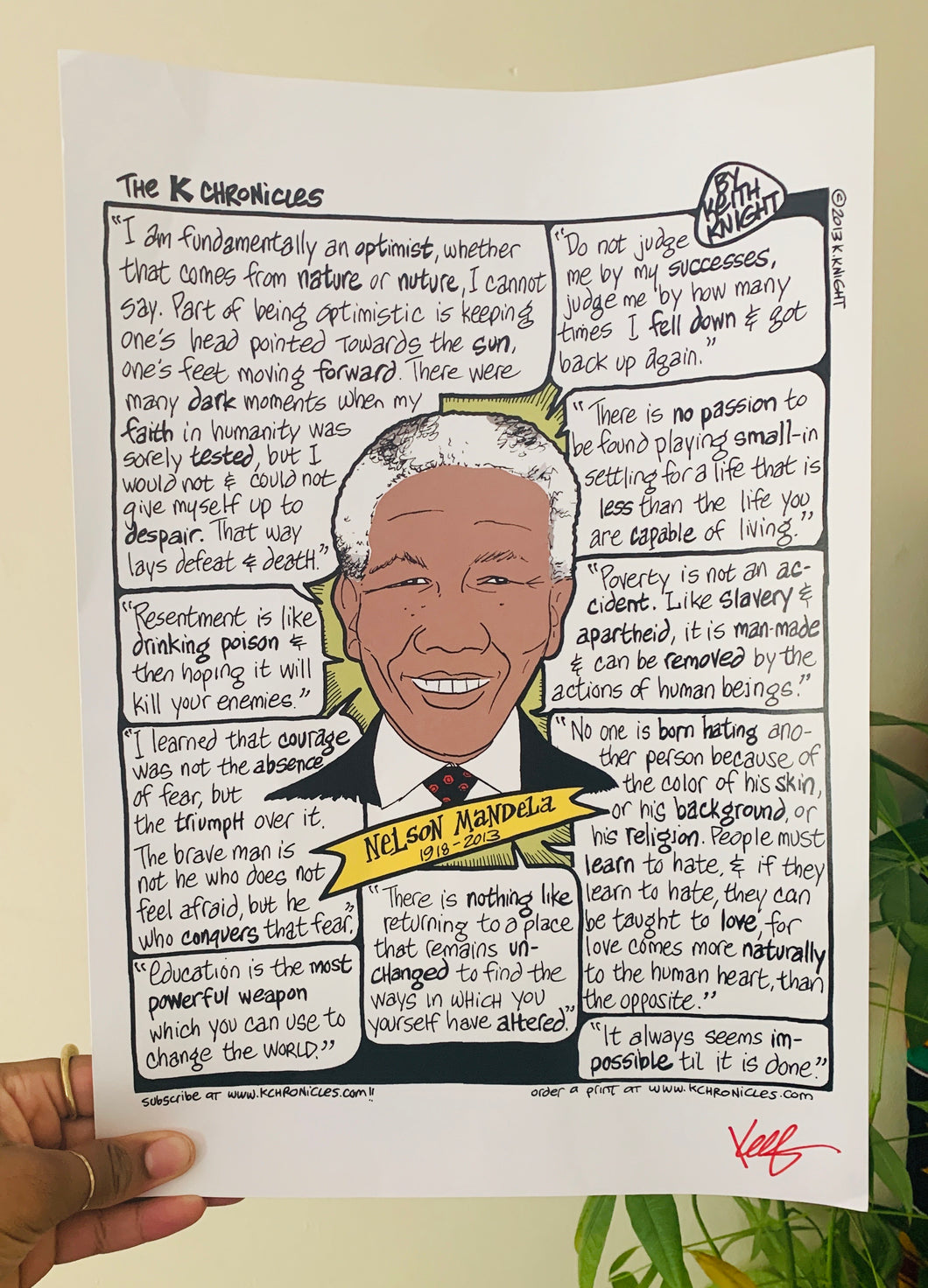 K Chronicles Nelson Mandela Comic