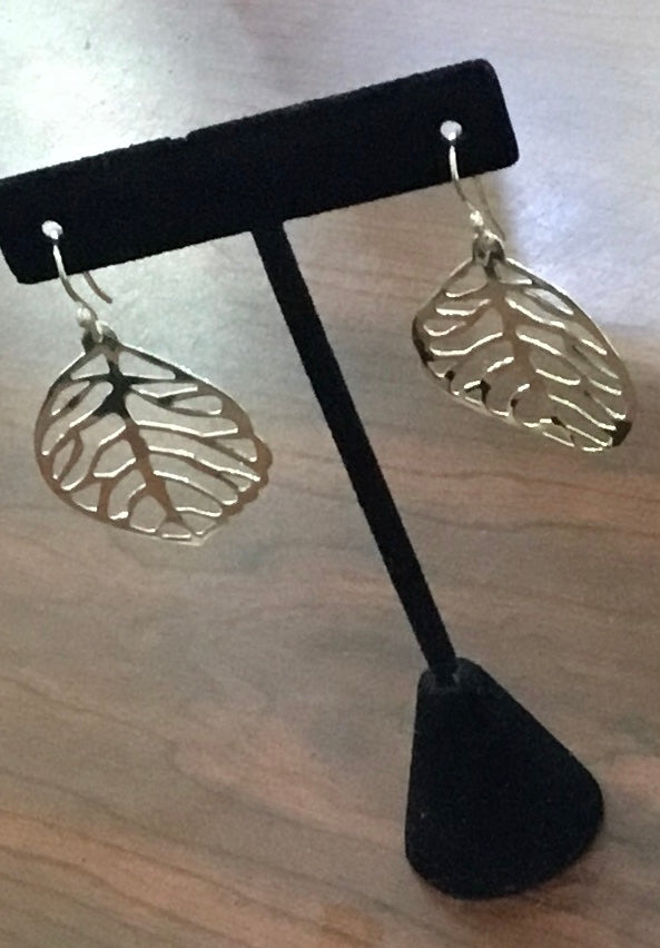 Silver Leaf Earrings