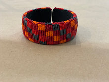 Load image into Gallery viewer, Red Checkered Beaded Bracelet
