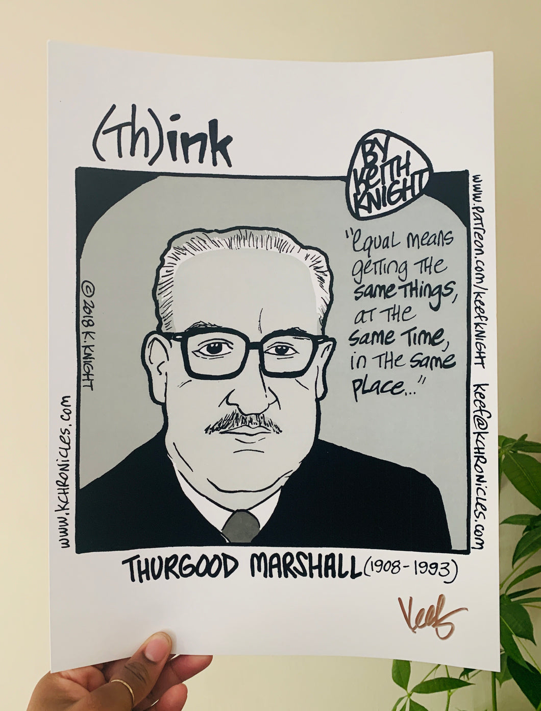 “Think” Thurgood Marshall Comic