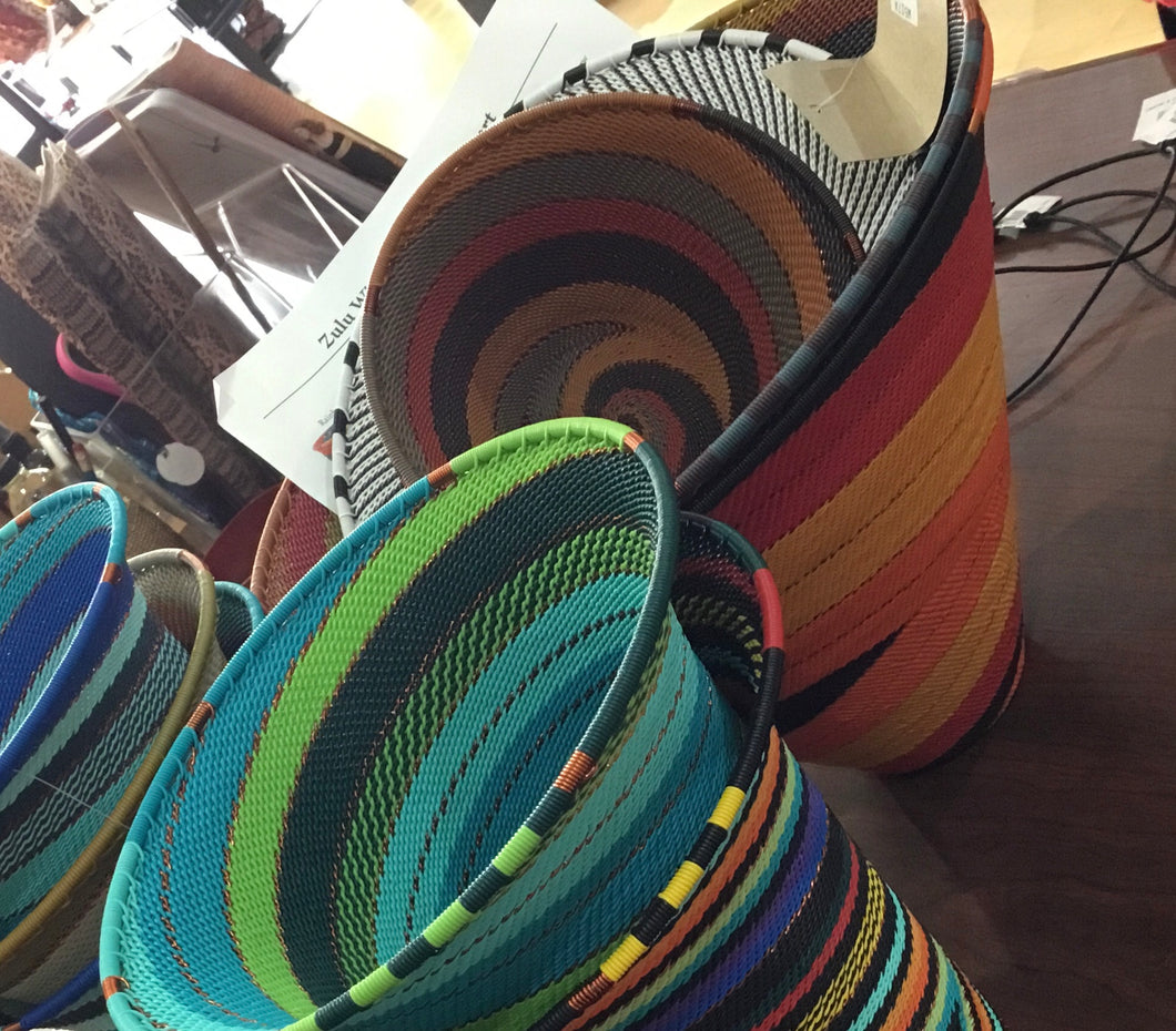 Zulu Wire Baskets Vase shape