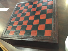 Load image into Gallery viewer, leather and wood chess
