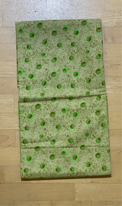 Tan Fabric with Green Accent