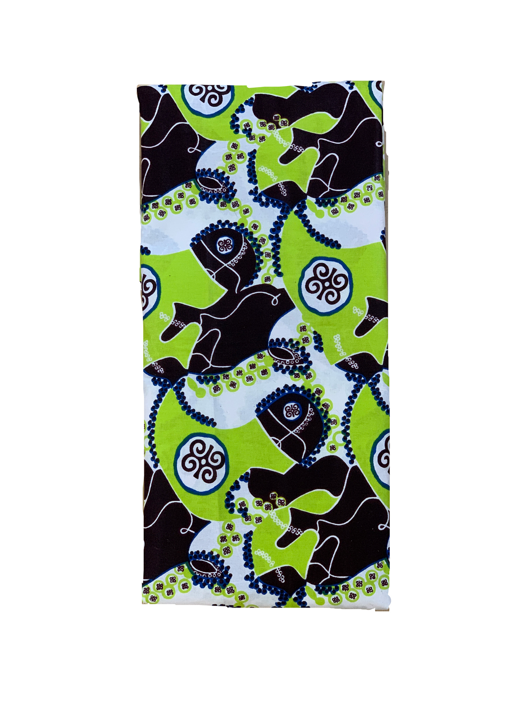 Neon Green and Brown Fabric
