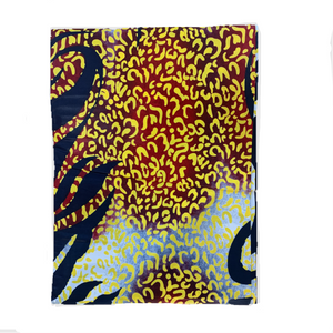 Navy Blue and Yellow Fabric