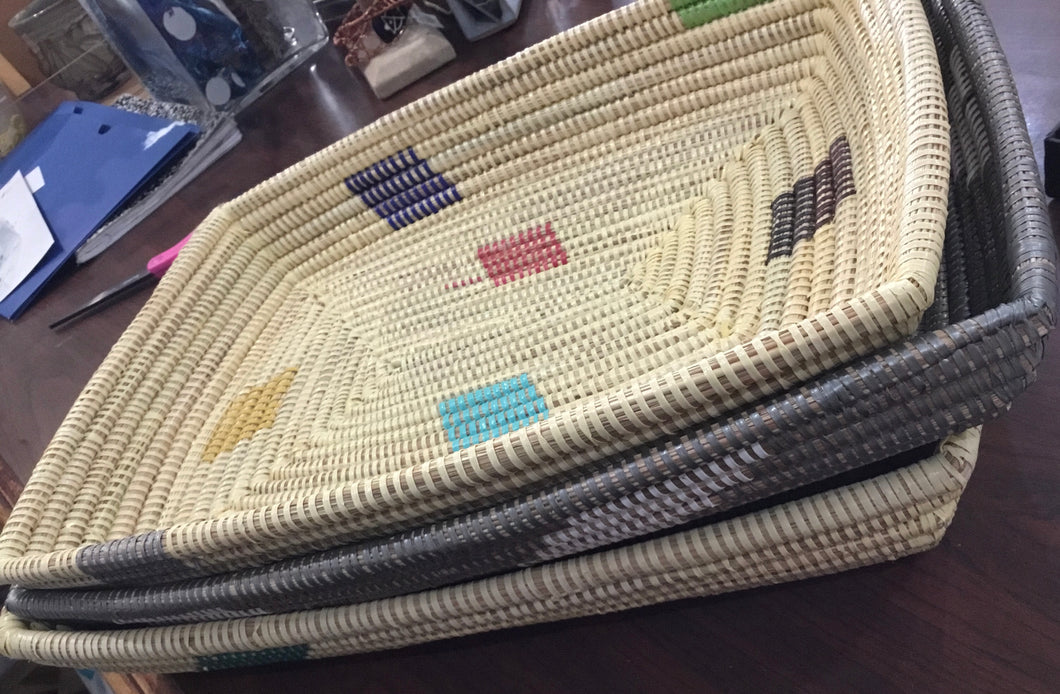 Large Woven Trays