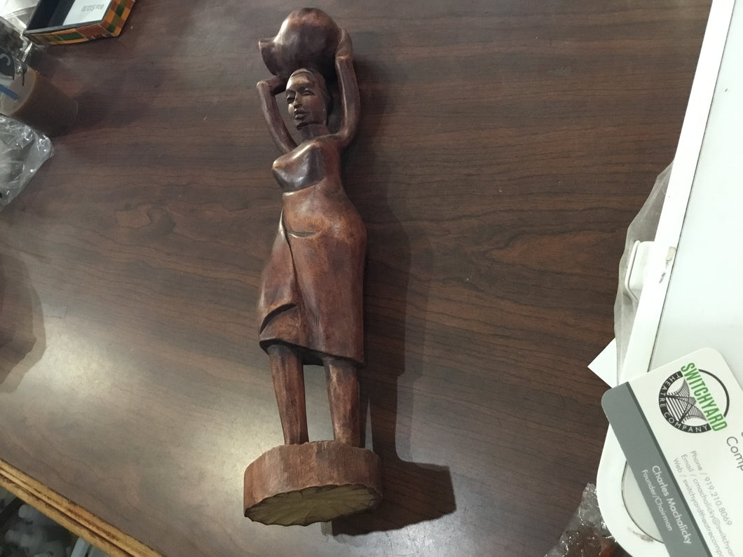 Sculpture-Woman holding bowl