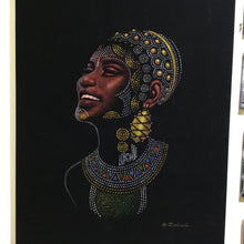 Load image into Gallery viewer, Velvet Painting of woman
