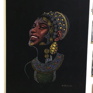 Velvet Painting of woman