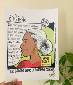 “Think” Edna Lewis Comic