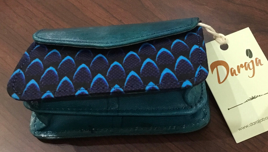 Teal & Blue change purse